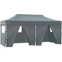 vidaXL Faltbares Partyzelt 3×6m mit 4 Seitenwänden - Pavillon für Outdoor-Events, UV-beständig und wasserfest, mit stabilen Stahlrahmen und 4 Seitenwänden für optimalen Schutz.