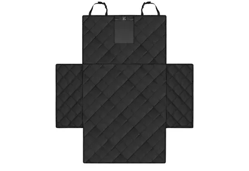 Dunlop Tier-Autoschondecke - Wasserdichte Kofferraummatte für Hunde - Tierdecken in schwarz, rutschfest und idealer Schutz für Ihren Kofferraum. Hergestellt aus 100% Polyester, bietet sie optimale Sicherheit und Hygiene für Tierliebhaber.