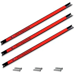 Monzana Werkzeughalter 994735 - Magnetleiste 60cm, 3 Stück - Wandhalterung für Werkzeuge, 23 kg Tragkraft, ideal zur Ordnung und schnellen Erreichbarkeit, auch als Messerleiste nutzbar.