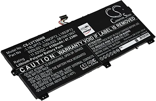 Powery Akku für Lenovo Typ 02DL021 - 4100 mAh - Notebook-Akku mit 4100 mAh Kapazität, ideal für längere Laufzeiten und zuverlässige Leistung für Ihr Lenovo-Gerät.