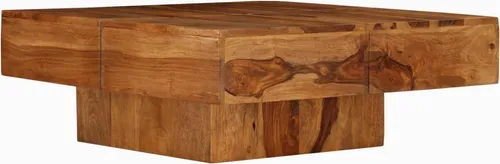 vidaXL Couchtisch aus Massivholz Akazie 80x80 cm