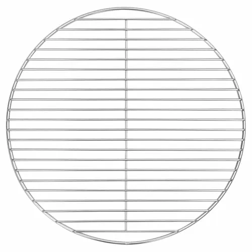 vidaXL Ovaler Edelstahl Grillrost 43 cm - Hitzebeständiger Grillrost aus langlebigem Edelstahl, ideal für BBQs und Sommerfeste. Flexibles Design für optimale Luftzirkulation und einfache Reinigung.