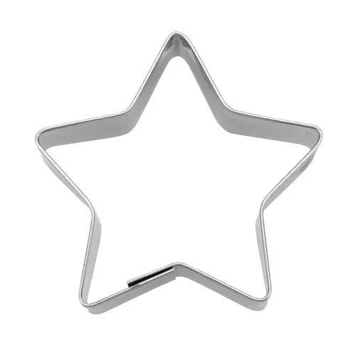 Städter Ausstecher Stern 5-zackig Ausstechform Plätzchenform Keks Edelstahl 9 cm