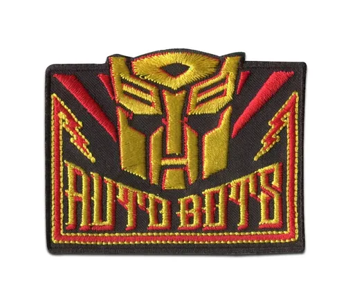 Transformers Aufnäher Bügelbild, Aufbügler, Applikationen, Patches, Flicken, zum aufbügeln, Polyester, Transformers Autobots - Größe: 7,1 x 5,5 cm