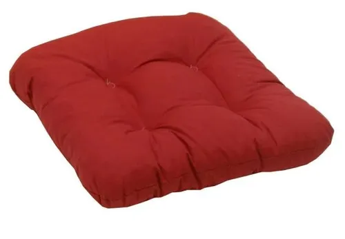GO-DE Softkissen mit 4-Punkt Steppung Rot Sitzkissen Stuhlkissen Sitzauflage