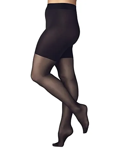 FALKE Damen Strumpfhose Beauty Plus 20 DEN - Strumpfhose für große Größen mit 20 DEN, ideal für Curvy Bodies; bietet perfekten Sitz und Komfort dank breitem Bund und formgestrickten Bereichen für eine schöne Silhouette.