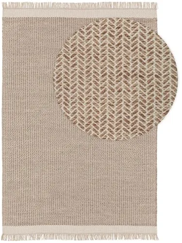 benuta Pure Wollteppich Beige 80x120 cm in beige von benuta