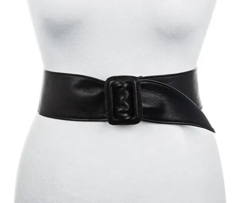 Vanzetti Sun Kissed 50mm Ledergürtel W80 Schwarz - Damen-Gürtel mit einzigartigem Design, der Ihre Taille betont und gleichzeitig ein angenehmes Tragegefühl bietet. Ein stilvoller Eyecatcher für jedes Outfit.