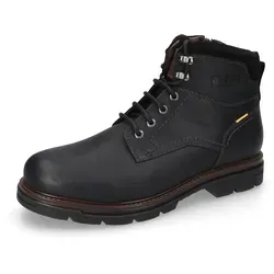 Winterboots CAMEL ACTIVE, Herren, Gr. 41, schwarz, Leder, Schuhe Winterboots, Schnürstiefel mit Profilsohle und Warmfutter