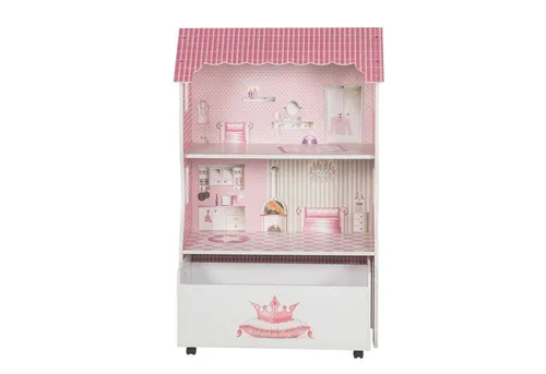 roba Puppenhaus & Spielregal - Kreatives Spielmöbel in Rosa - Puppenhäuser - Die roba Puppenvilla vereint Puppenhaus und Spielregal. Mit 2 Etagen, viel Stauraum und schadstoffgeprüften Materialien fördert sie die Kreativität und sorgt für sicheres Spielen.