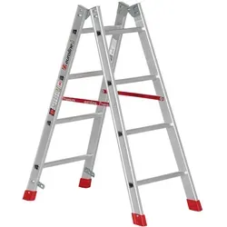 Alu-Sprossenstehleiter 2x4 Sprossen von euroline