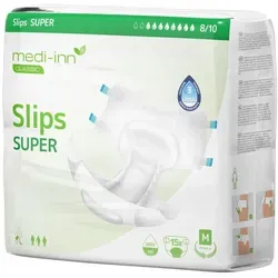 Medi-Inn Inkontinenz-Slips SUPER, 8 Tropfen, Unisex-Passform, weiß M / 1 x 15 Stück
