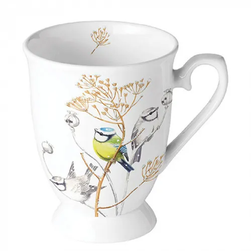 Tasse, Porzellantasse SWEET LITTLE BIRD 0,25l Ambiente | Vogel, Meise
