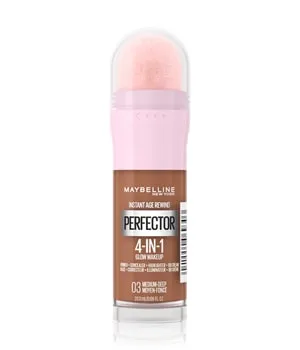 Maybelline Instant Age Rewind Perfector 4-in-1 Glow Flüssige Foundation 20 ml Nr. 03 - Medium-Deep
