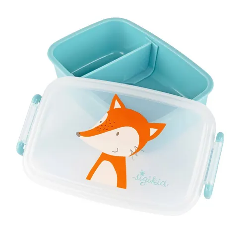 sigikid 25365 - Mini Brotzeitbox Fuchs Brotdose Lunchbox