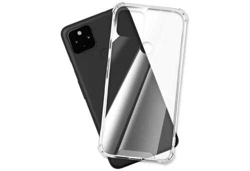 mtb more energy Smartphone-Hülle Clear Armor Case für Google Pixel 4a 5G, Transparente TPU Schutzhülle Case Backcover mit Anti-Shock Verstärkung