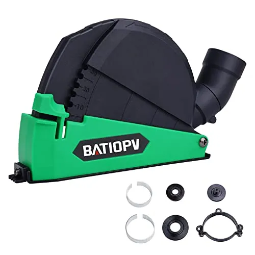 BATIOPV Absaughaube Winkelschleifer 125 mm / 115 mm Universal Flex Staubschutzhaube für Diamantscheiben Zubehör für Trennscheiben und Winkelschleifer
