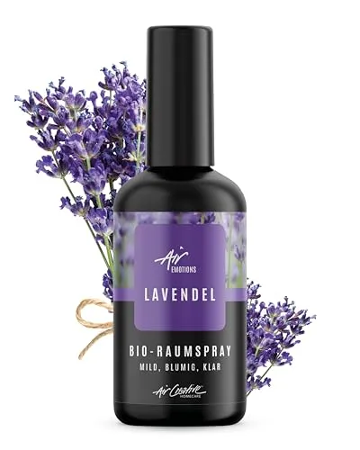 Air Creative® Lavendelspray - Fürs Kopfkissen und als Raumspray - Mit Ätherischem Lavendelöl - ideal für Kleidung, Bettwäsche und Raumduft