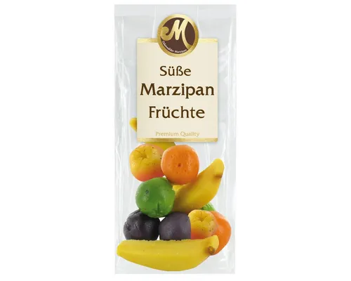 Odenwälder Marzipankonditorei Süßigkeit, Odenwälder Marzipan Süße Marzipanfrüchte bunte Obst Mischung 100g
