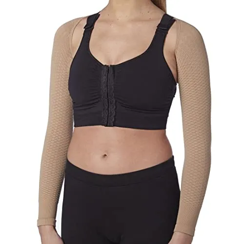 CzSalus Lipödem Lymphödem Straffende und schlank machende K2 Kompressions Ärmel (Nude, L/XL)