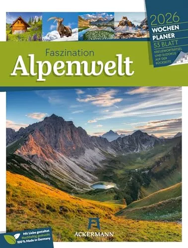 Faszination Alpenwelt Wochenplaner Kalender 2026 von