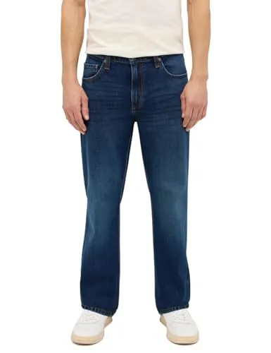 MUSTANG Jeans Herren Stretch Big Sur Regular Fit Jeanshose Hose Denim, Länge:34L, Farbe:Denim Blue (5000-982), Weite:44W