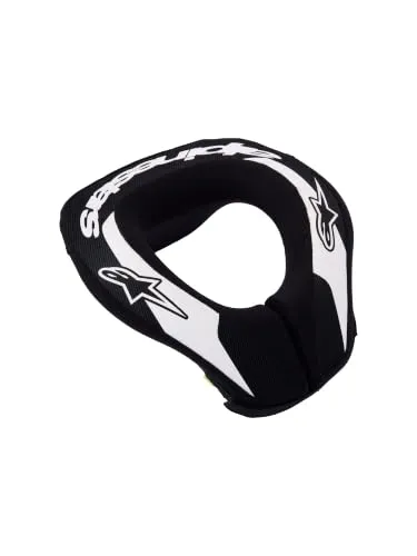 Alpinestars Sequence Jugend Motocross Nackenschutz, schwarz/weiß, L/XL