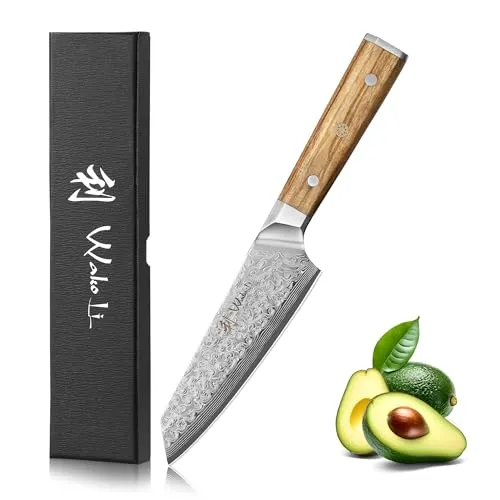 Kleines Chefmesser Kiritsuke I 15 cm aus 67 Lagen Damaststahl