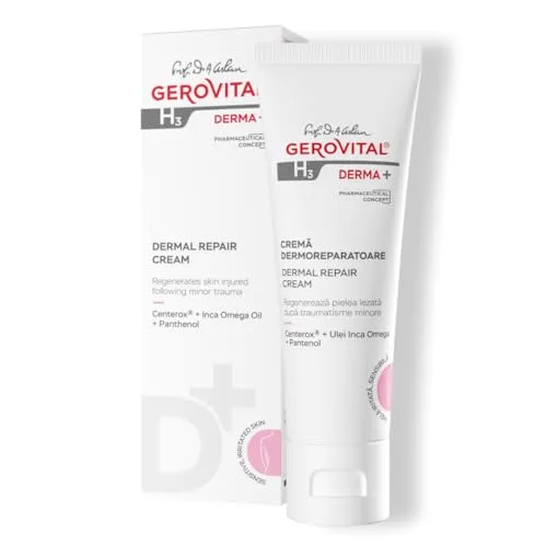 Gerovital H3 Derma+ Hautregenerierende Creme – Behandlung bei Hautirritationen und Hautverletzungen – Für Kinder und Erwachsene geeignet – Regeneriert und schützt empfindliche Haut 50 ml