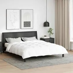 vidaXL Daunendecke 240 x 220 cm - Winterkomfort - Bettdecke aus 30% Entendaune, 70% Federn, ideal für kalte Nächte. Atmungsaktiver Baumwollbezug sorgt für perfekten Schlafkomfort und einfache Pflege.