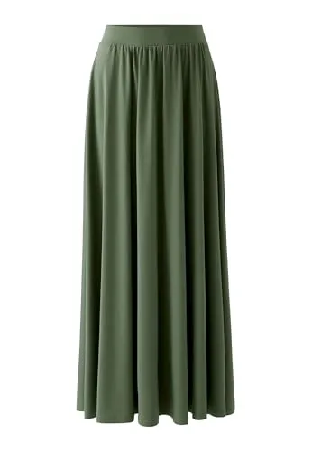 Oui Damen Maxirock Silky Touch in grün von Oui