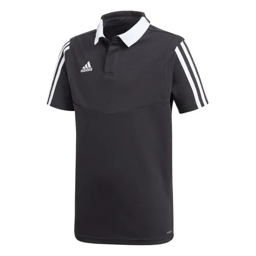 adidas Performance adidas Sport-Polo Tiro 19 Cotton (Baumwolle, feuchtigkeitsableitend) schwarz Jungen