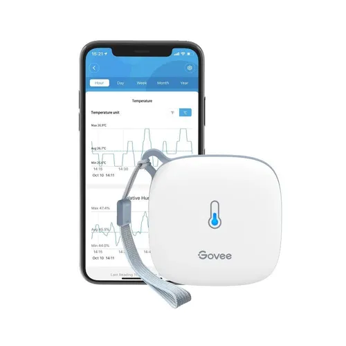 Govee Thermo-Hygrometer H5179001 - WLAN Thermometer und Hygrometer für innen und außen, präzise Messwerte und Cloud-Speicherung für Schimmelprävention