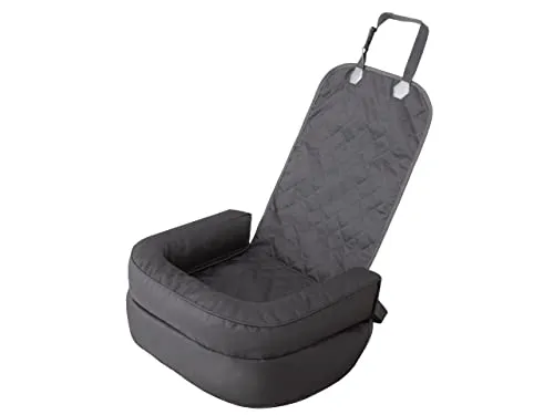 Hundeautositz, Hundedecke Auto rückbank, Transportbox Katze, Hundebox, Hundekorb, Hundegeschirr, Hundebett, Hundekörbchen, 42 x 55 cm (Graphit Oxford)