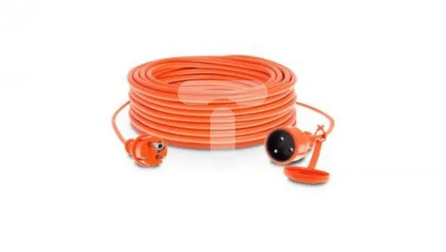 Przedłużacz ogrodowy 1-gniazdo z/u 20m /H05VV-F 3x1,5/ 16A IP44 pomarańczowy