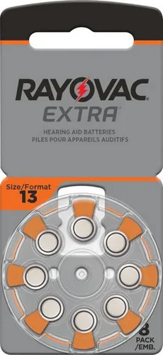 RAYOVAC 8 Extra Advanced Typ 13 Zink-Luft Hörgerätebatterien 8er Blister 4606 Batterie