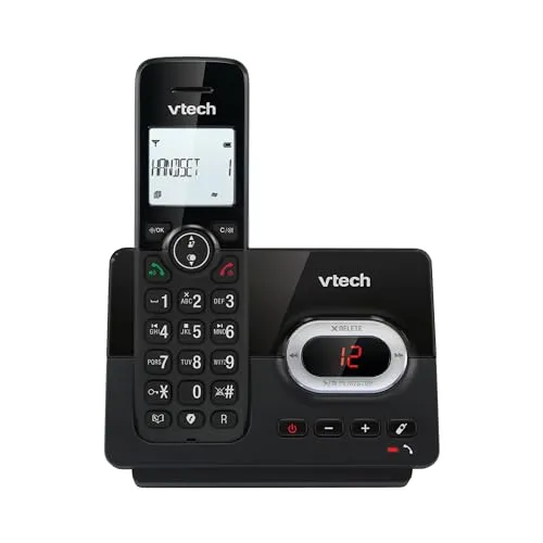 VTech CS2050 Schnurloses Telefon mit Anrufbeantworter - Festnetztelefon mit Anrufsperre und großer Reichweite von bis zu 300 Metern. Ideal für Senioren mit großen Tasten und gut ablesbarem Display.