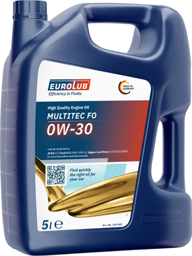 Eurolub Motoröl MULTITEC FO 0W-30 319005 - Hochleistungs-Motoröl für optimale Leistung und Schutz, ideal für moderne Motoren und verlängerte Ölwechselintervalle.