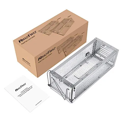 RatzFatz® Lebendfalle Mausefalle - Premium Rattenfalle XXL - Tier- & Nagerfallen: Die effiziente, wiederverwendbare Multicatch Falle für zahlreiche Tiere, ohne Chemie und mit hygienischer Anwendung.