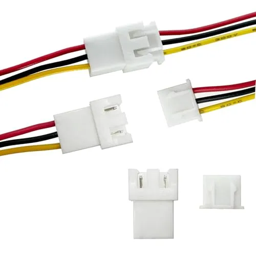 PENGLIN 40 Stück JST XH2.54mm 3 Pin Stecker und Buchse Anschluss mit Draht Kabel 100mm,3 Poliger Männlich und Weiblich Adapter