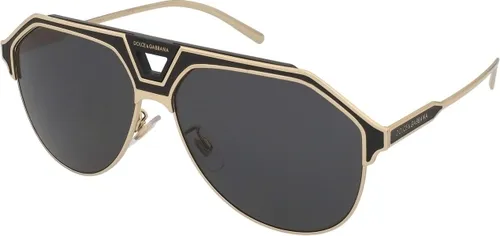 Dolce & Gabbana DG2257 Sonnenbrille - Designer Sonnenbrille im Flieger-Stil mit UV400 Schutz, leichtem Metallrahmen und überdimensionalem Design – ideal für trendbewusste Unisex Erwachsene.
