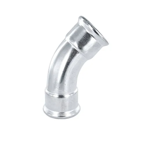 Numepress Bogen 45° I/I aus Edelstahl - Pressfitting mit M-Kontur - 22 mm