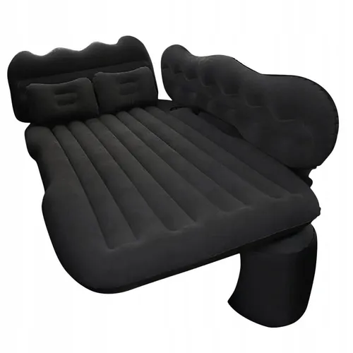 EDIBAZZAR | XL Automatratze, Schwarzes Autobett mit Pumpe, Camping