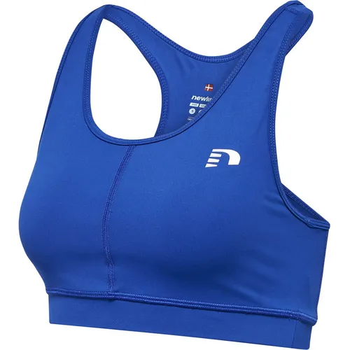 Hummel Core Athletic Top Damen - Blau - Das Hummel Core Athletic Top aus funktionalem Jersey bietet optimalen Komfort und Bewegungsfreiheit beim Training. Mit Racerback-Design und reflektierendem Logoprint ist es der perfekte Begleiter für aktive Frauen.