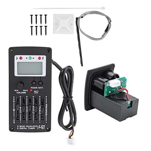 5-Band Gitarren-Equalizer, Prof. Tonabnehmergerät für akustische Gitarre, 5-Band Tonausgleich, Tonausgleich für Musiker, akustische Gitarre, Studio Aufnahme, Bühnennutzung