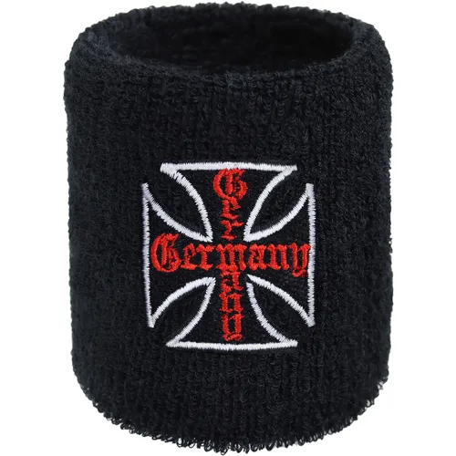 GERMANY Schweissband Frottee Eisernes Kreuz heavy Metal iron cross black