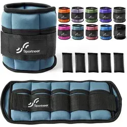 Verstellbare Knöchelgewichte 4,5kg - Staubiges Blau - Steigere deine Trainingseffizienz mit den verstellbaren Knöchelgewichten in Staubigem Blau. Ideal für Krafttraining, bequem und anpassbar – für jeden Fitnesslevel geeignet.