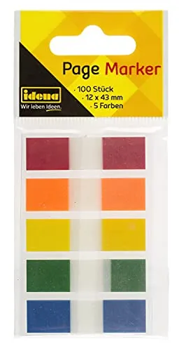 Idena 312732 - Page Marker Strips, mehrfarbig, 1 Stück