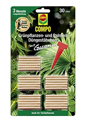COMPO Grünpflanzen- und Palmen Düngestäbchen mit Guano von COMPO