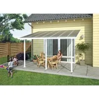 Palram - Canopia Terrassendach Feria 425x295 cm - Außenanbau mit 10 Jahren Herstellergarantie, einfache Selbstmontage und robustes Metalldesign - ideal für Ihren Garten.